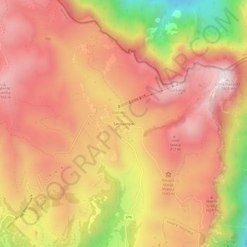 Carte topographique San Giorgio, altitude, relief