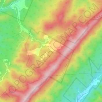 Carte topographique Burr, altitude, relief