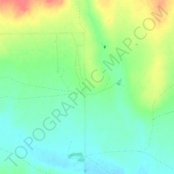 Carte topographique Monument Rocks National Natural Landmark, altitude, relief