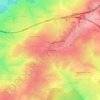 Carte topographique Les Quatre Vents, altitude, relief