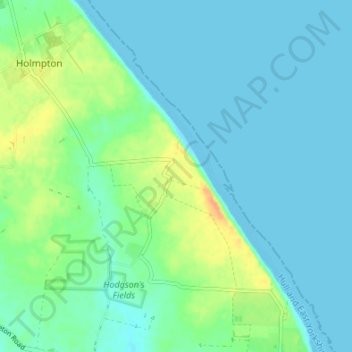 Carte topographique Out Newton, altitude, relief