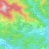 Carte topographique Combes-hautes, altitude, relief