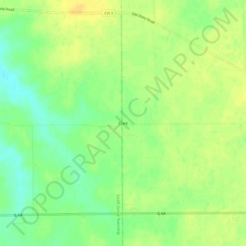 Carte topographique Clare, altitude, relief