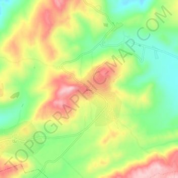 Carte topographique Yanta, altitude, relief