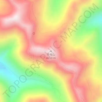 Carte topographique 子梅山, altitude, relief