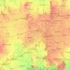 Carte topographique Bangalore Rural, altitude, relief