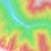 Carte topographique Sandon, altitude, relief