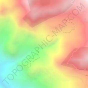 Carte topographique Villanueva, altitude, relief