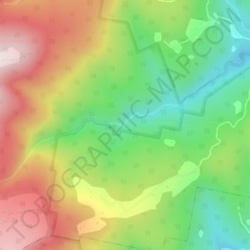 Carte topographique Snug Falls, altitude, relief
