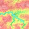 Carte topographique Lannion, altitude, relief