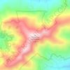 Carte topographique Three Top Mountain, altitude, relief