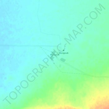 Carte topographique Mengoub, altitude, relief