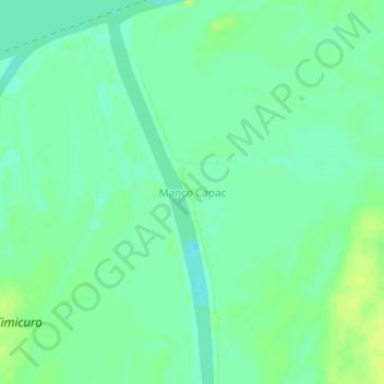 Carte topographique Manco Capac, altitude, relief