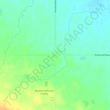 Carte topographique Wakopa, altitude, relief
