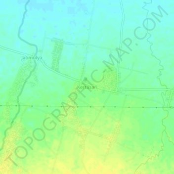 Carte topographique Kertasari, altitude, relief
