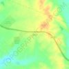Carte topographique Gastonia, altitude, relief