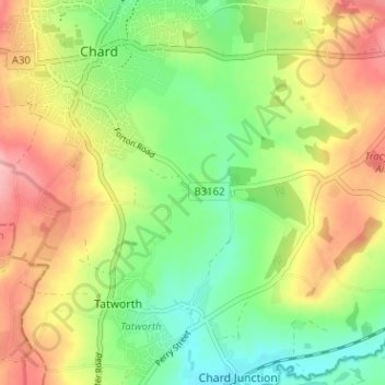 Carte topographique Forton, altitude, relief
