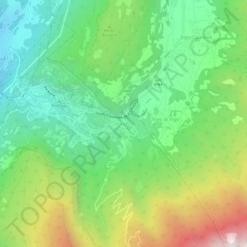 Carte topographique Luch, altitude, relief