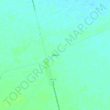 Carte topographique Solanet, altitude, relief