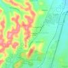 Carte topographique Stonehenge Estates, altitude, relief