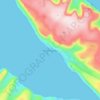 Carte topographique Patreksfjörður, altitude, relief