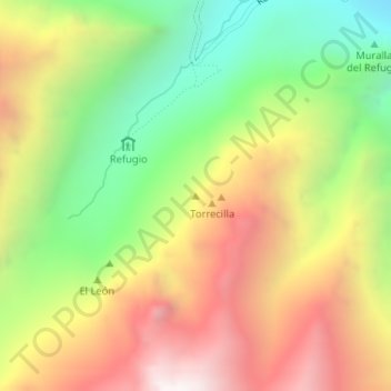 Carte topographique Testa, altitude, relief