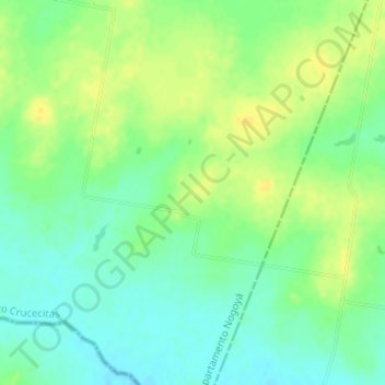 Carte topographique Llanura de Río de la Plata, altitude, relief