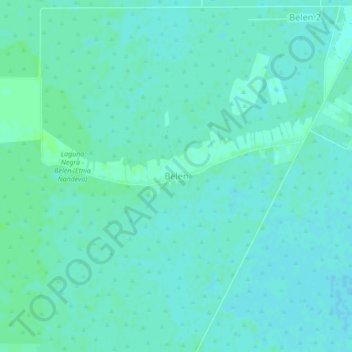 Carte topographique Belen, altitude, relief