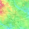 Carte topographique Golborne, altitude, relief