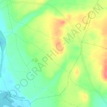 Carte topographique Camino Francés, altitude, relief