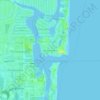 Carte topographique Harbor Heights, altitude, relief