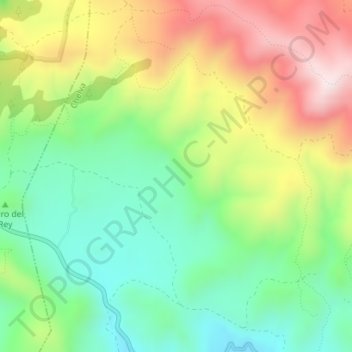 Carte topographique Espes, altitude, relief