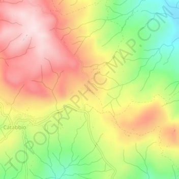Carte topographique Scalabrelli, altitude, relief