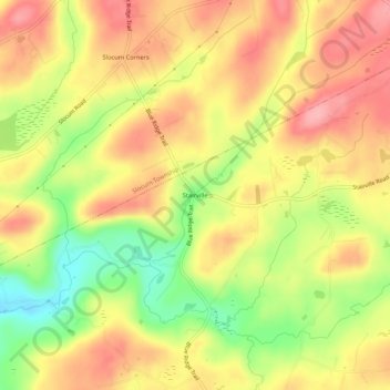 Carte topographique Stairville, altitude, relief