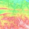 Carte topographique Pretoria, altitude, relief