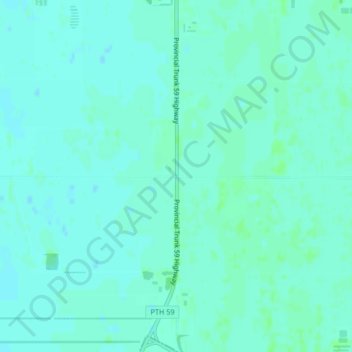 Carte topographique Tourond, altitude, relief