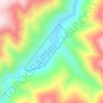 Carte topographique Cobalt, altitude, relief