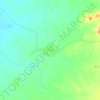Carte topographique Amlari, altitude, relief