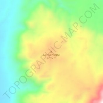 Carte topographique Departametno Independencia, altitude, relief