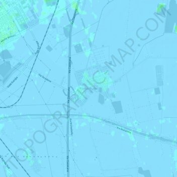 Carte topographique Porto Fuori, altitude, relief