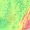 Carte topographique Greene, altitude, relief