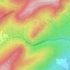 Carte topographique Short Mtn, altitude, relief
