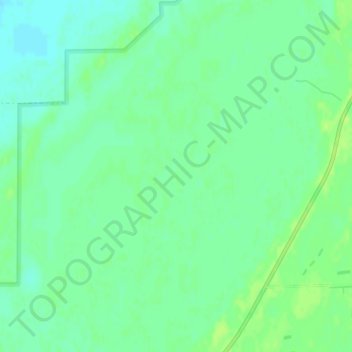 Carte topographique Twistal Swamp, altitude, relief
