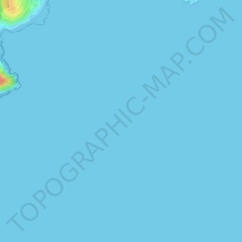 Carte topographique Falmouth Bay, altitude, relief