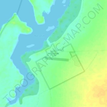 Carte topographique Port Smith, altitude, relief