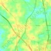 Carte topographique Tioga, altitude, relief