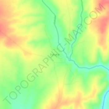 Carte topographique Ilakaka, altitude, relief