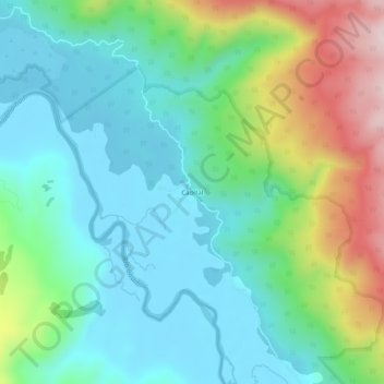 Carte topographique Cadillal, altitude, relief