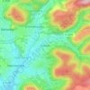 Carte topographique Gronau, altitude, relief
