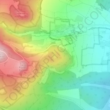 Carte topographique Silbersee, altitude, relief